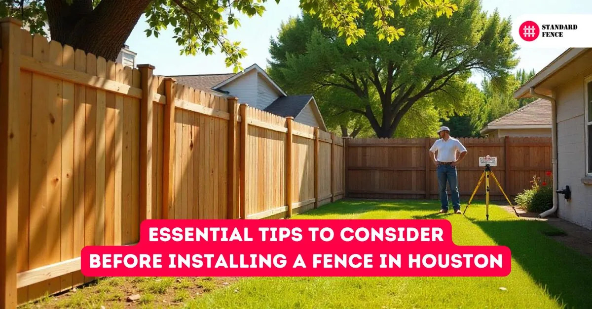 What to Consider Before Installing a Fence in Houston