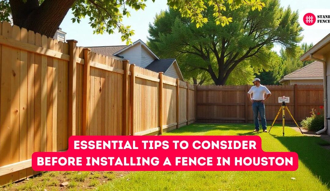 Essential Tips to Consider Before Installing a Fence in Houston